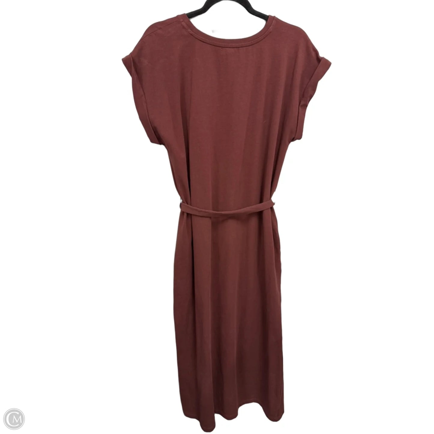 Dress Casual Midi By Nordstrom In Brown, Size: L