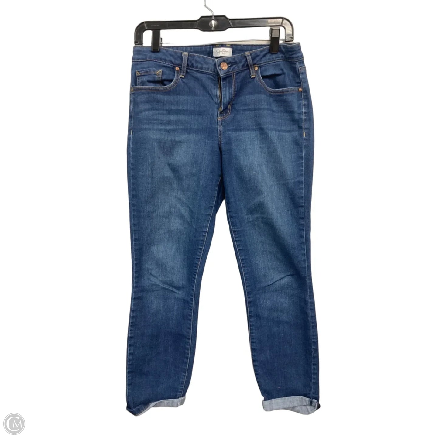Jeans Skinny By Jessica Simpson In Blue Denim, Size: 10