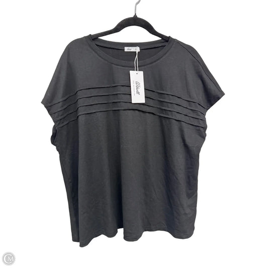 Top Short Sleeve By Wiholl In Black, Size: 2x