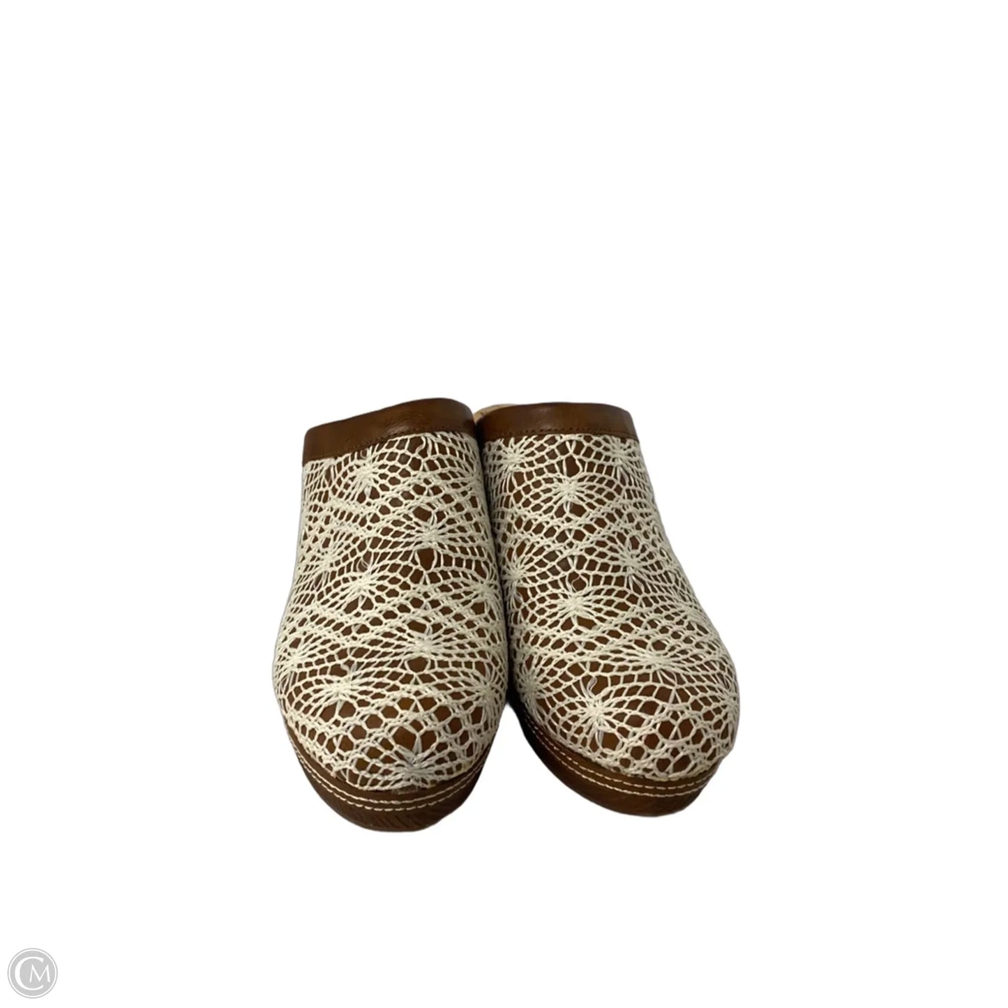 Shoes Heels Block By Korks In Brown & Cream, Size: 9
