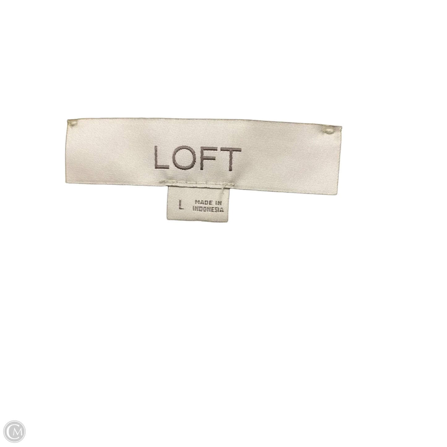 Blouse Long Sleeve By Loft In Yellow, Size: L