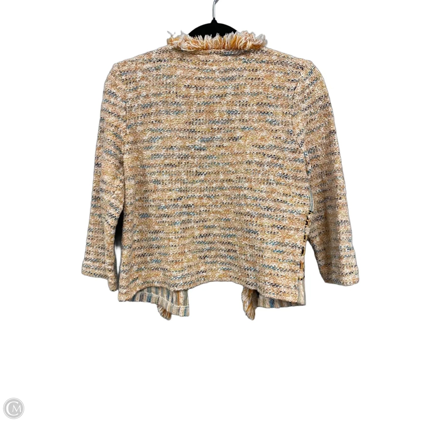 Cardigan By Chicos In Blue & Orange, Size: M