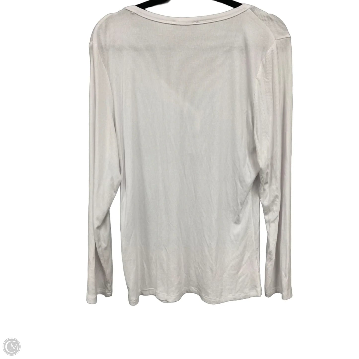 Top Long Sleeve Basic By Btfbm In White, Size: Xl