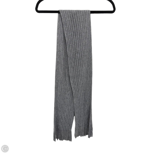 Scarf Winter By Clothes Mentor In Grey & Silver