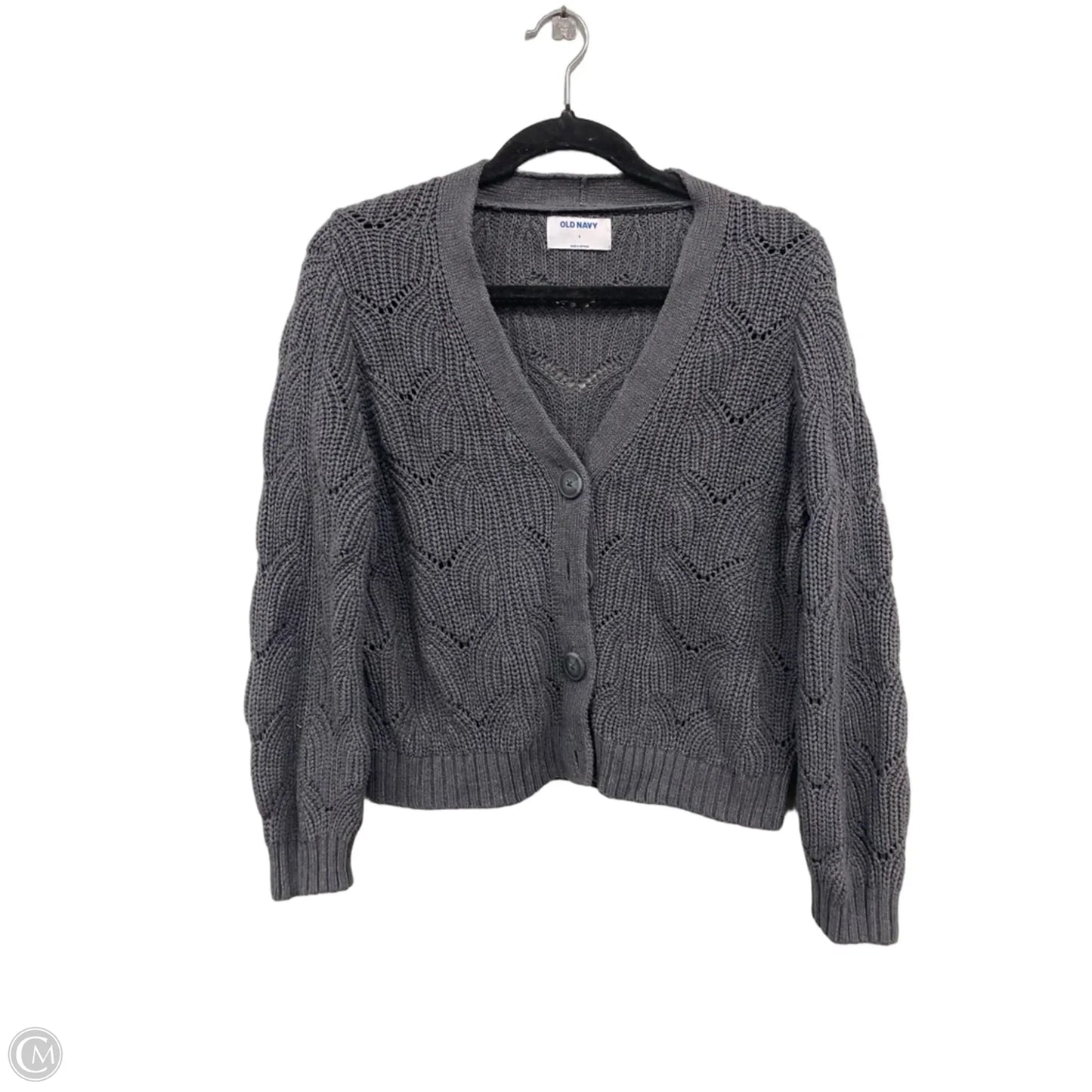 Sweater Cardigan By Old Navy In Grey, Size: S