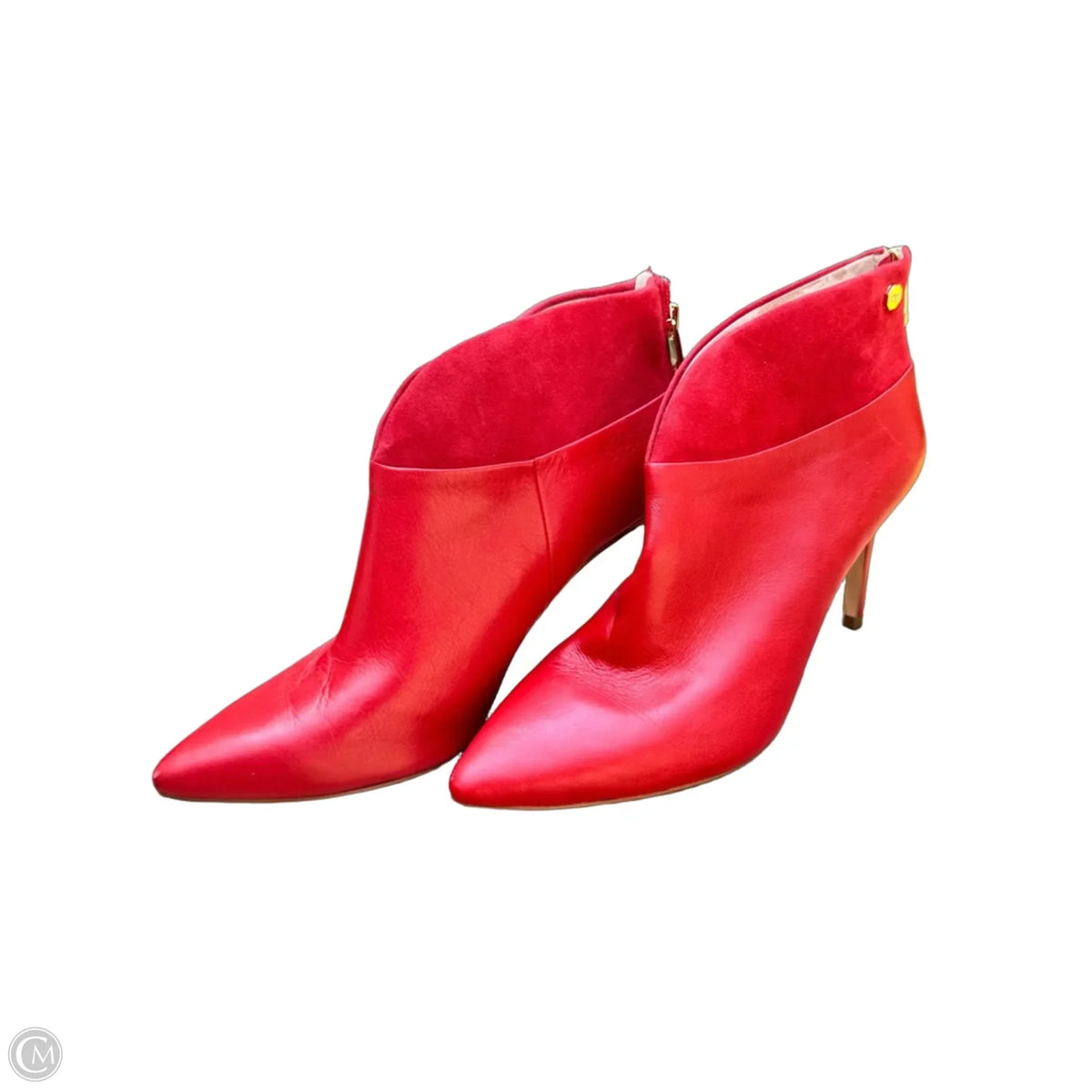 Boots Ankle Heels By Louise Et Cie In Red, Size: 8