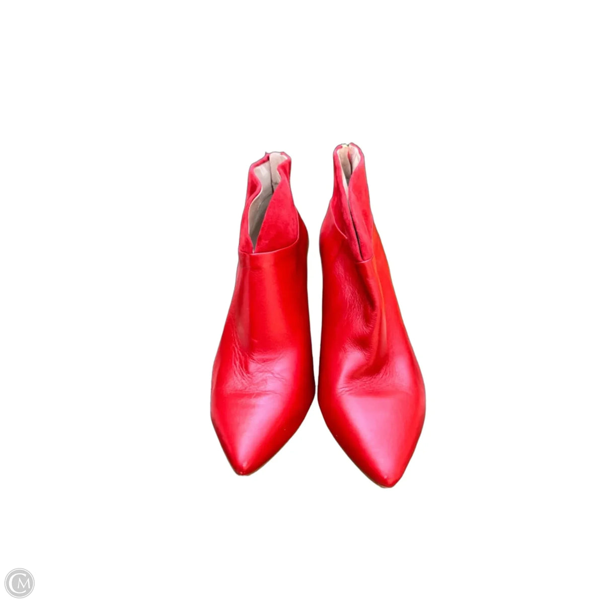 Boots Ankle Heels By Louise Et Cie In Red, Size: 8