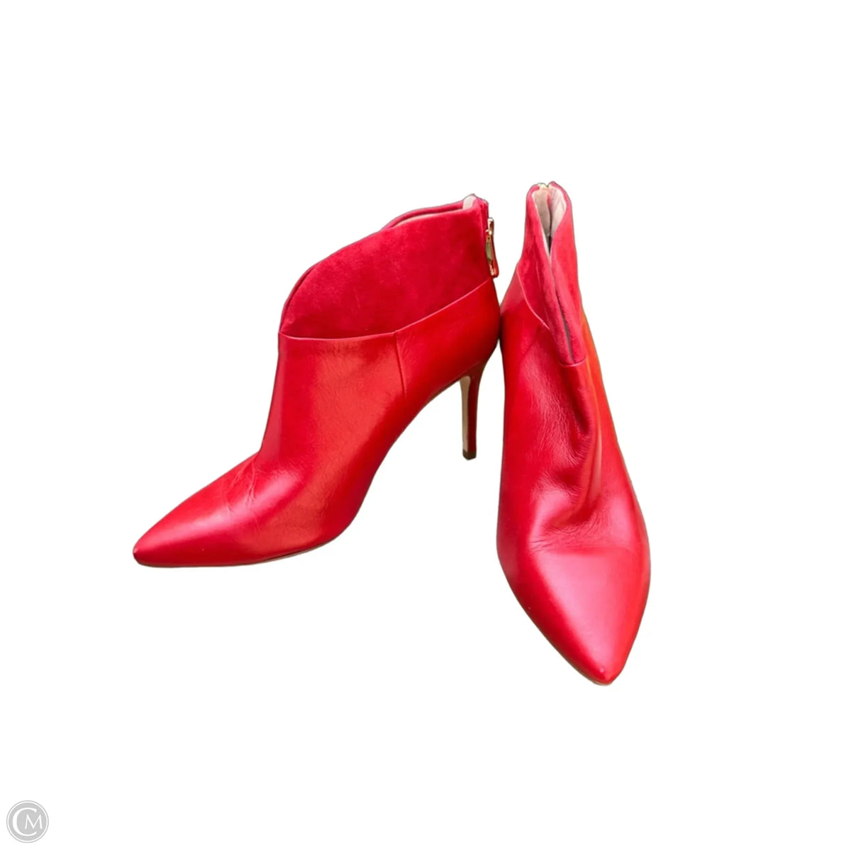 Boots Ankle Heels By Louise Et Cie In Red, Size: 8