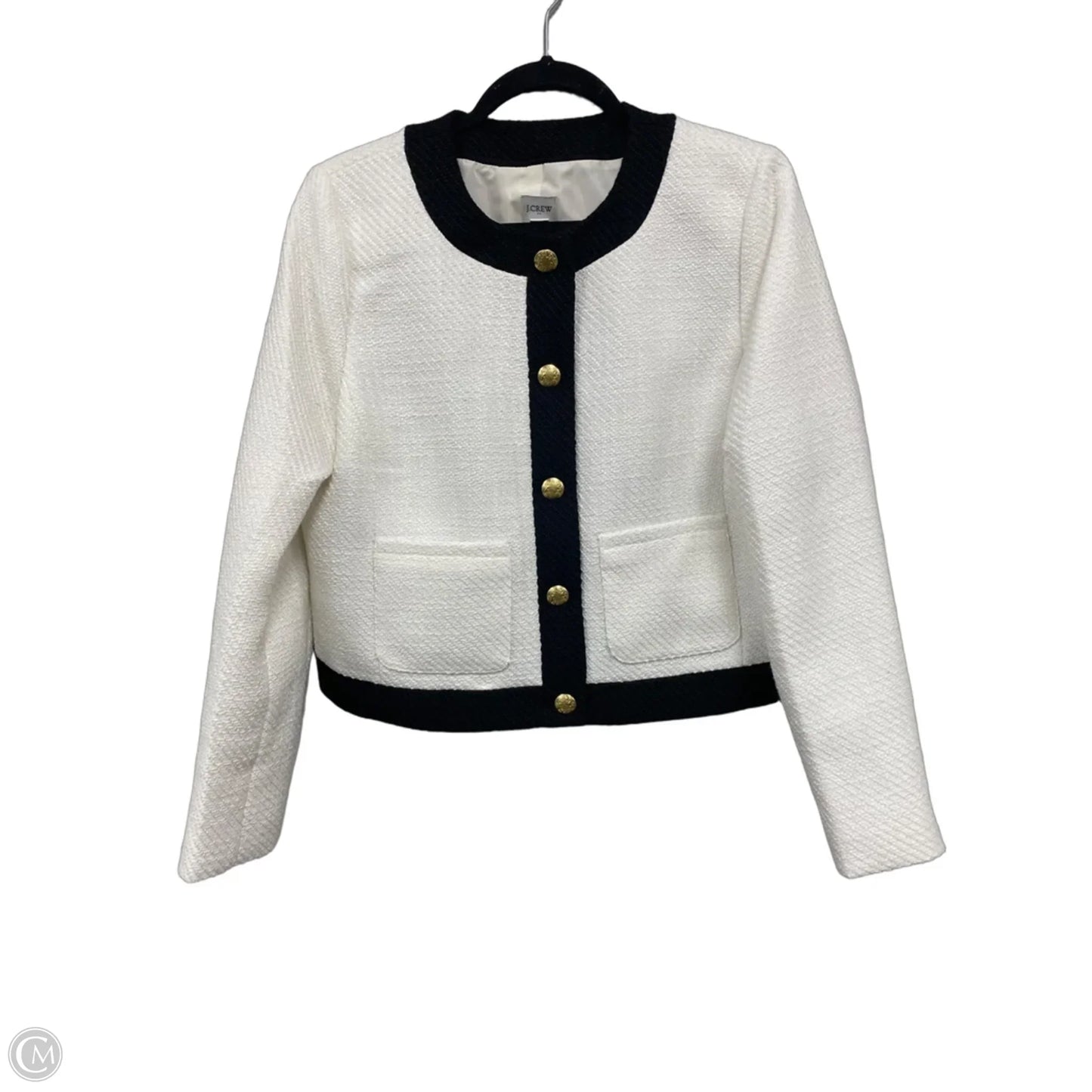 Blazer By J. Crew In Black & White, Size: 10