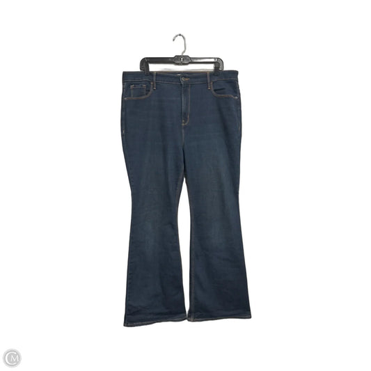 Jeans Flared By Old Navy In Blue Denim, Size: 18