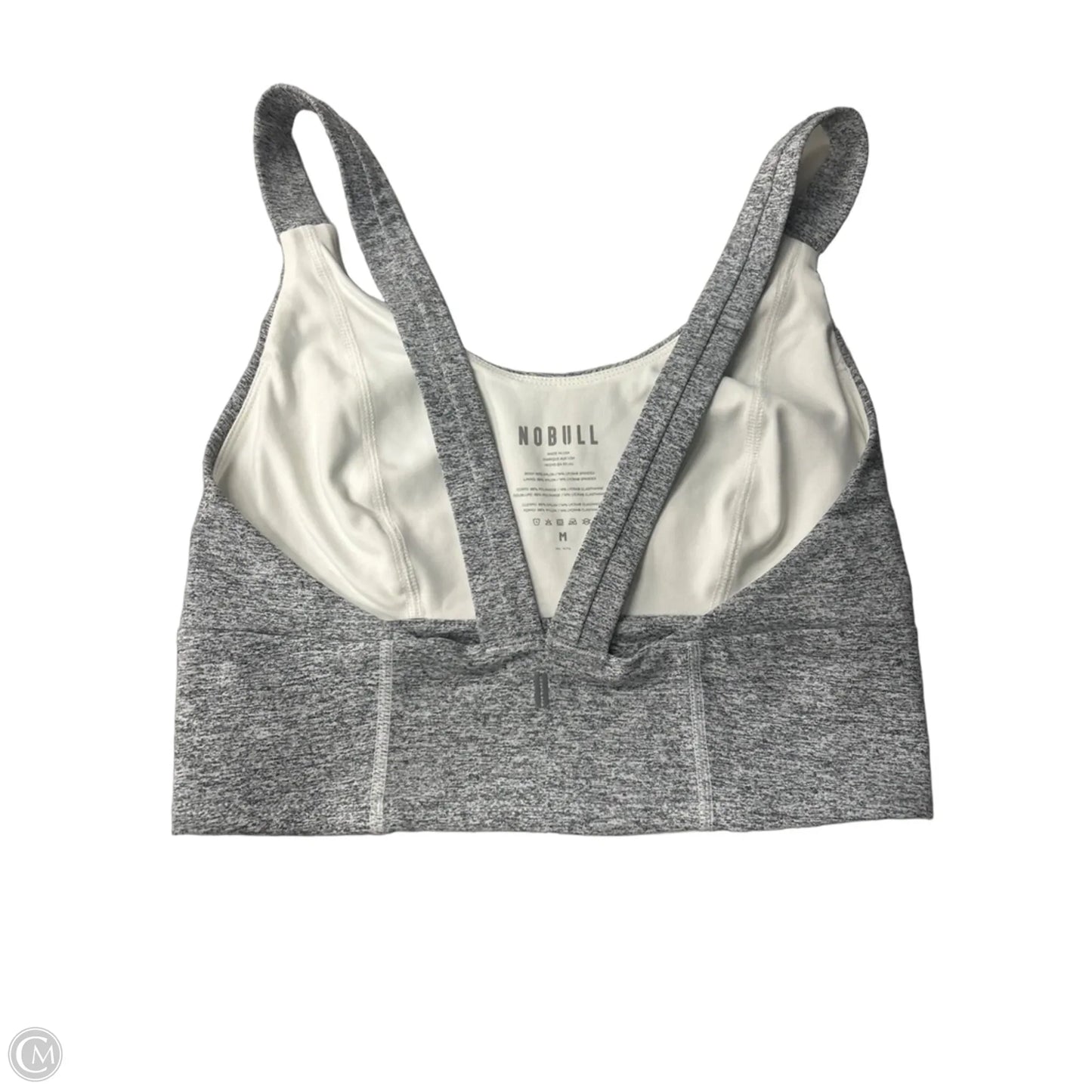Athletic Bra By Nobull In Grey, Size: M