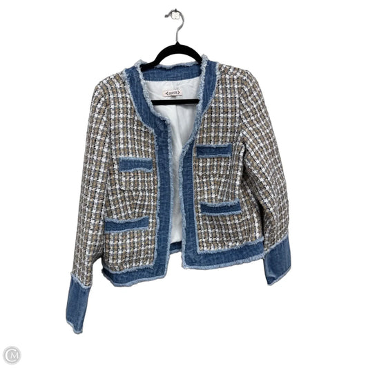 Blazer By Nanette By Nanette Lepore In Blue & Cream, Size: M