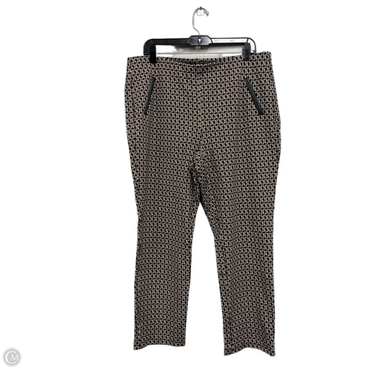 Pants Dress By Chicos In Black & Brown, Size: L