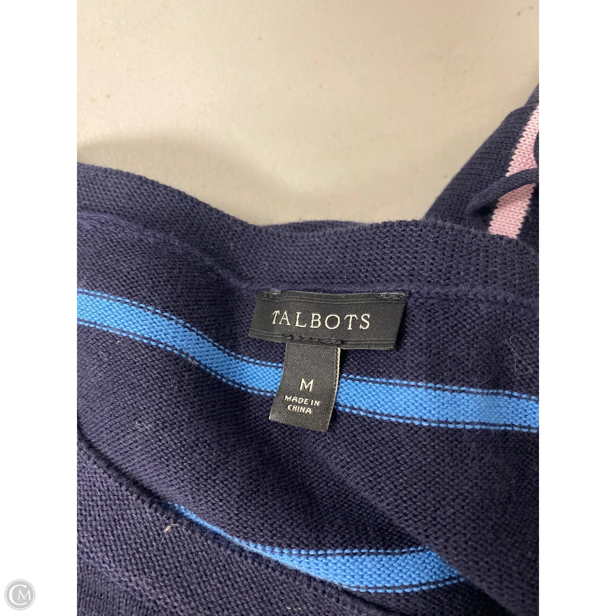 Sweater By Talbots In Blue & Purple, Size: M
