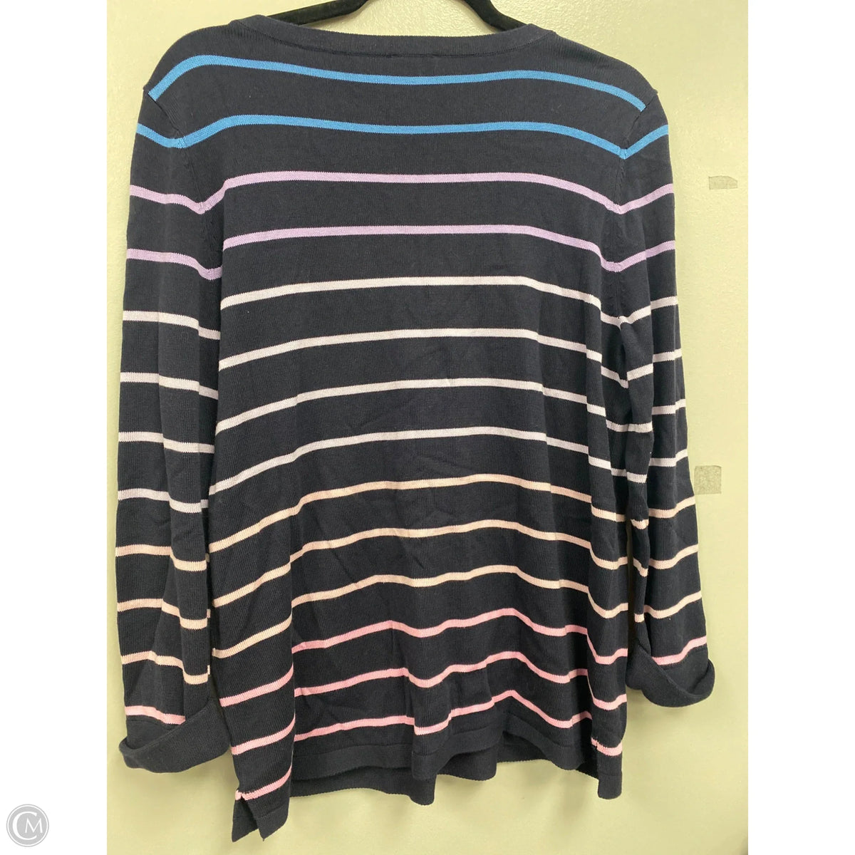 Sweater By Talbots In Blue & Purple, Size: M