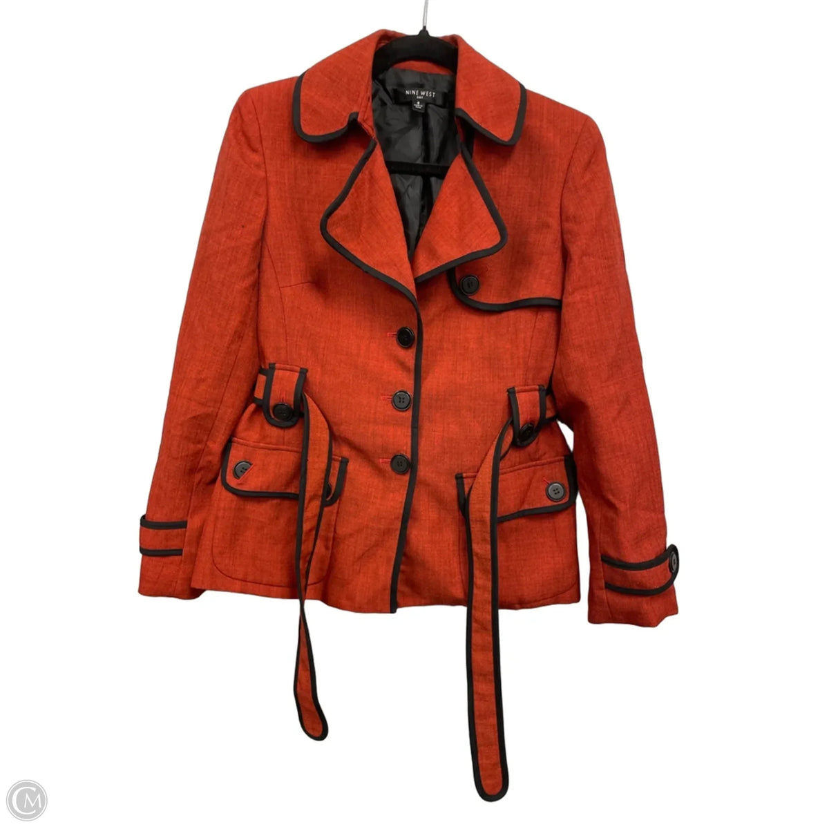 Jacket Other By Nine West In Black & Orange, Size: 6