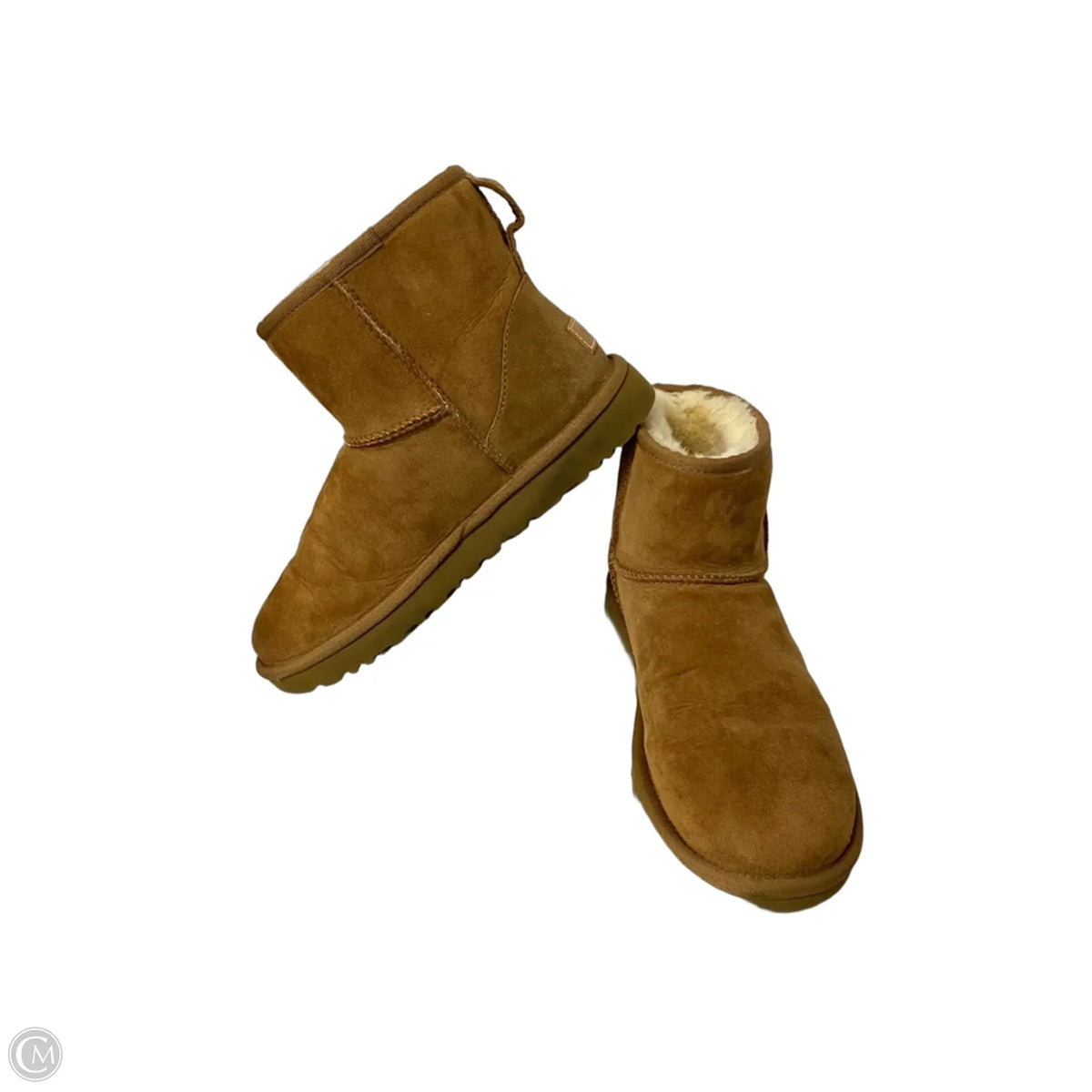 Boots Ankle Flats By Ugg In Brown, Size: 8