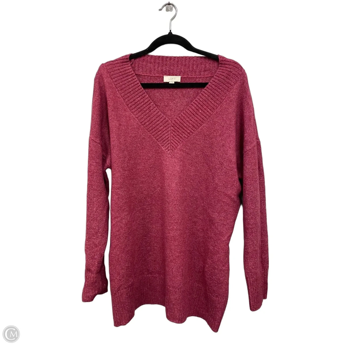 Sweater By Loft In Red, Size: Xl
