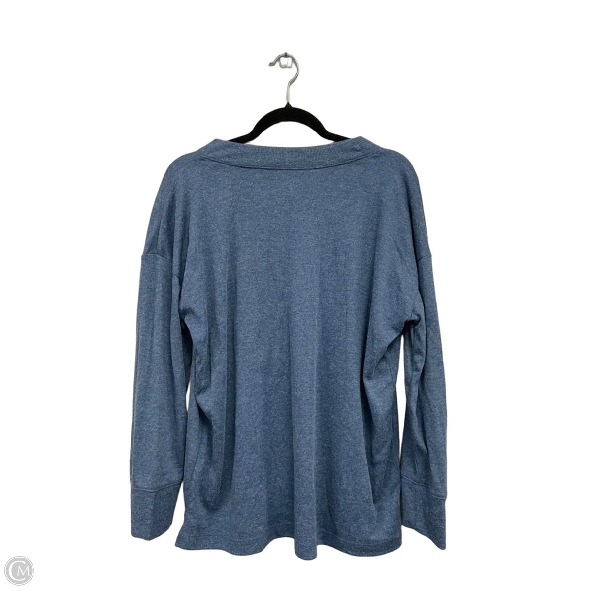 Top Long Sleeve Basic By Loft In Blue, Size: Xl