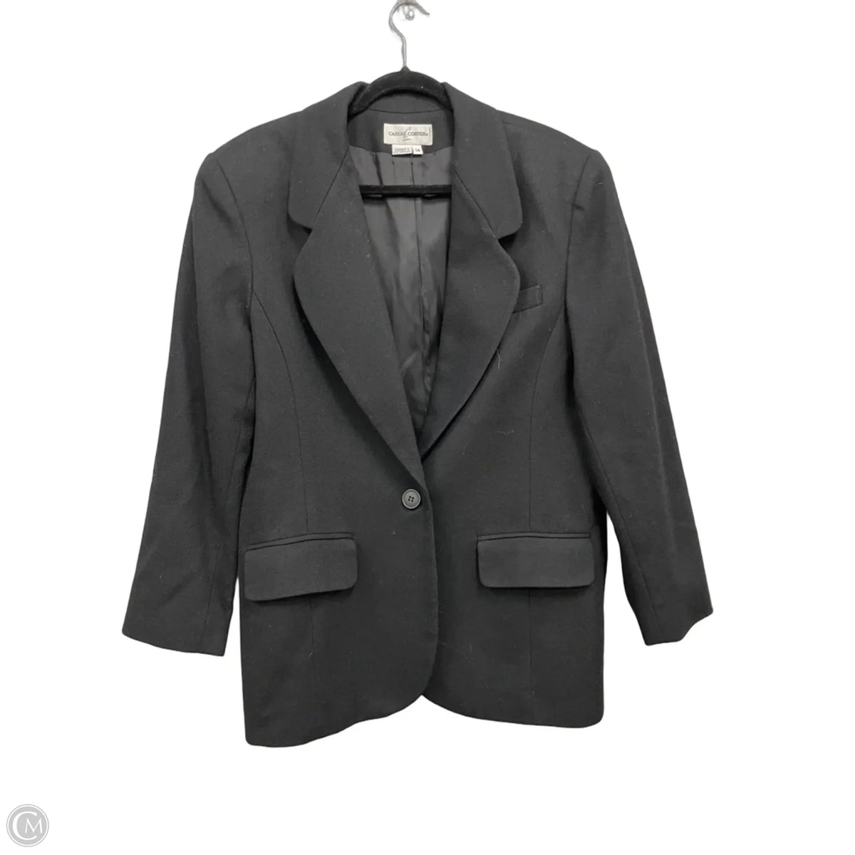 Blazer By Casual Corner In Black, Size: 14