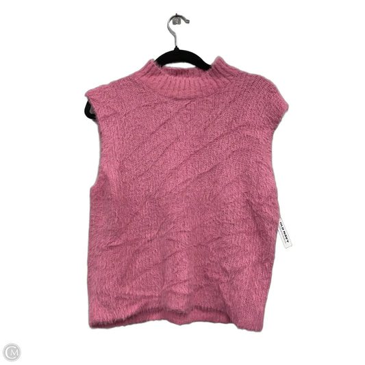 Sweater Short Sleeve By Old Navy In Pink, Size: L