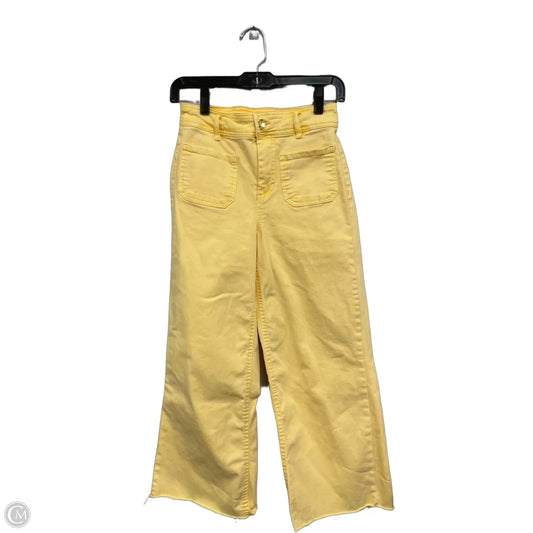 Pants Wide Leg By Oat In Yellow, Size: 0
