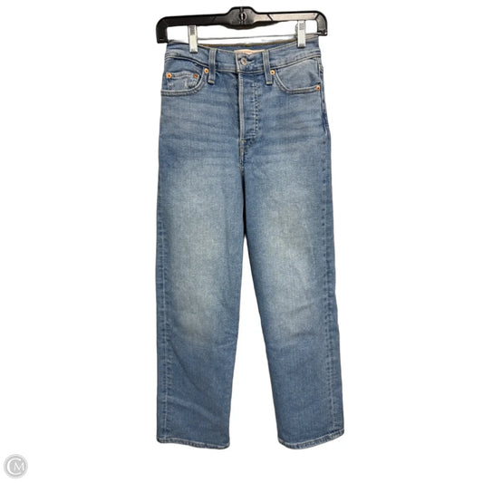 Jeans Straight By Levis In Blue Denim, Size: 0
