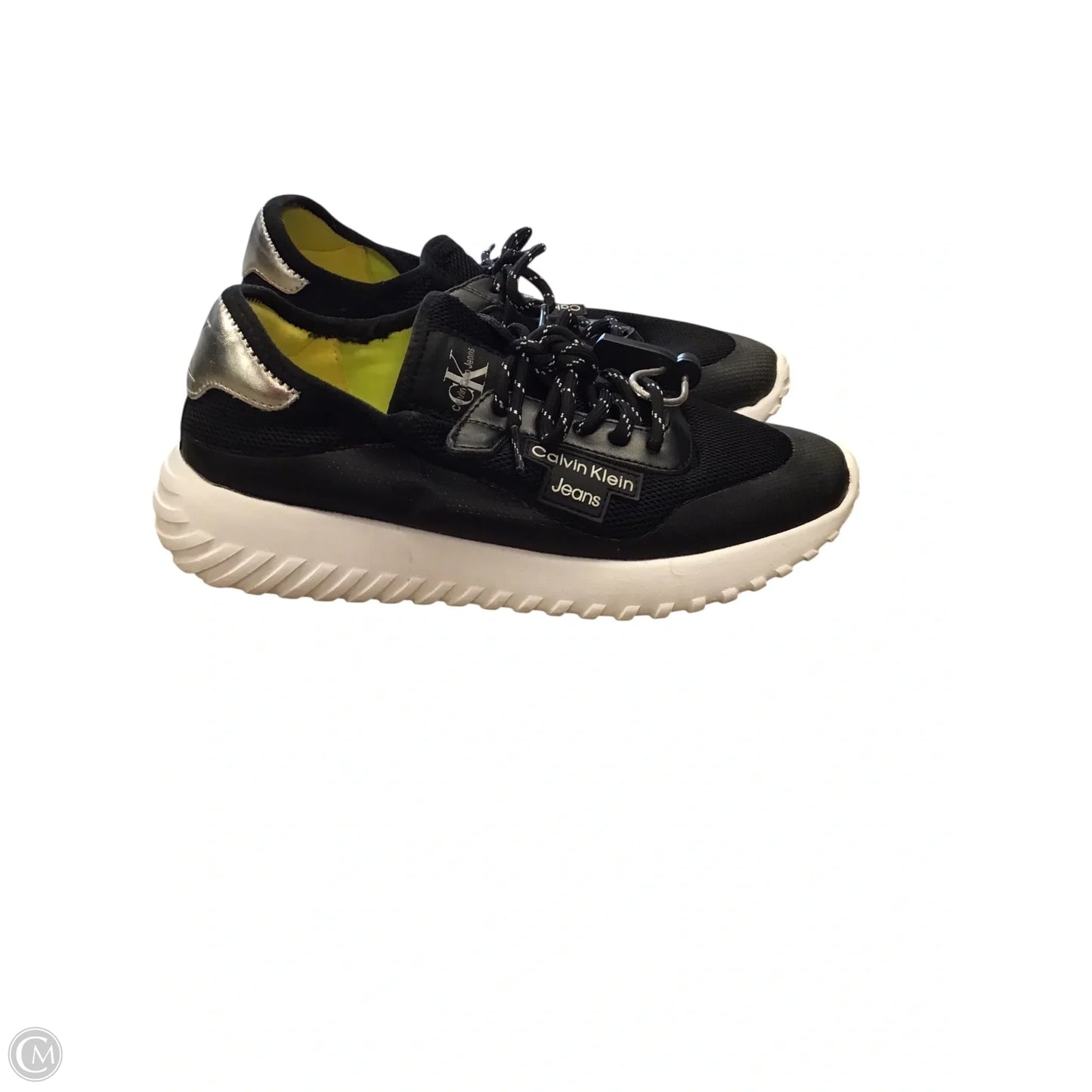Shoes Sneakers By Calvin Klein In Black, Size: 7