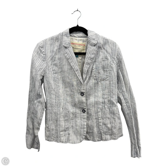 Blazer By Anthropologie In Striped Pattern, Size: 6