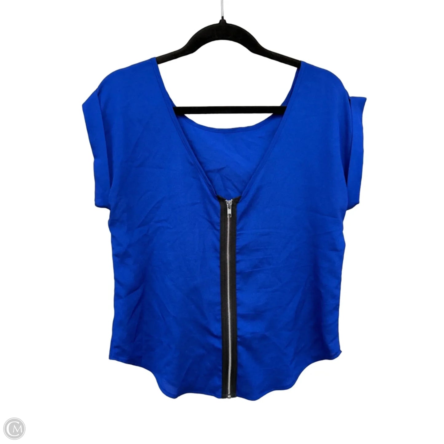 Top Short Sleeve By Clothes Mentor In Blue, Size: M