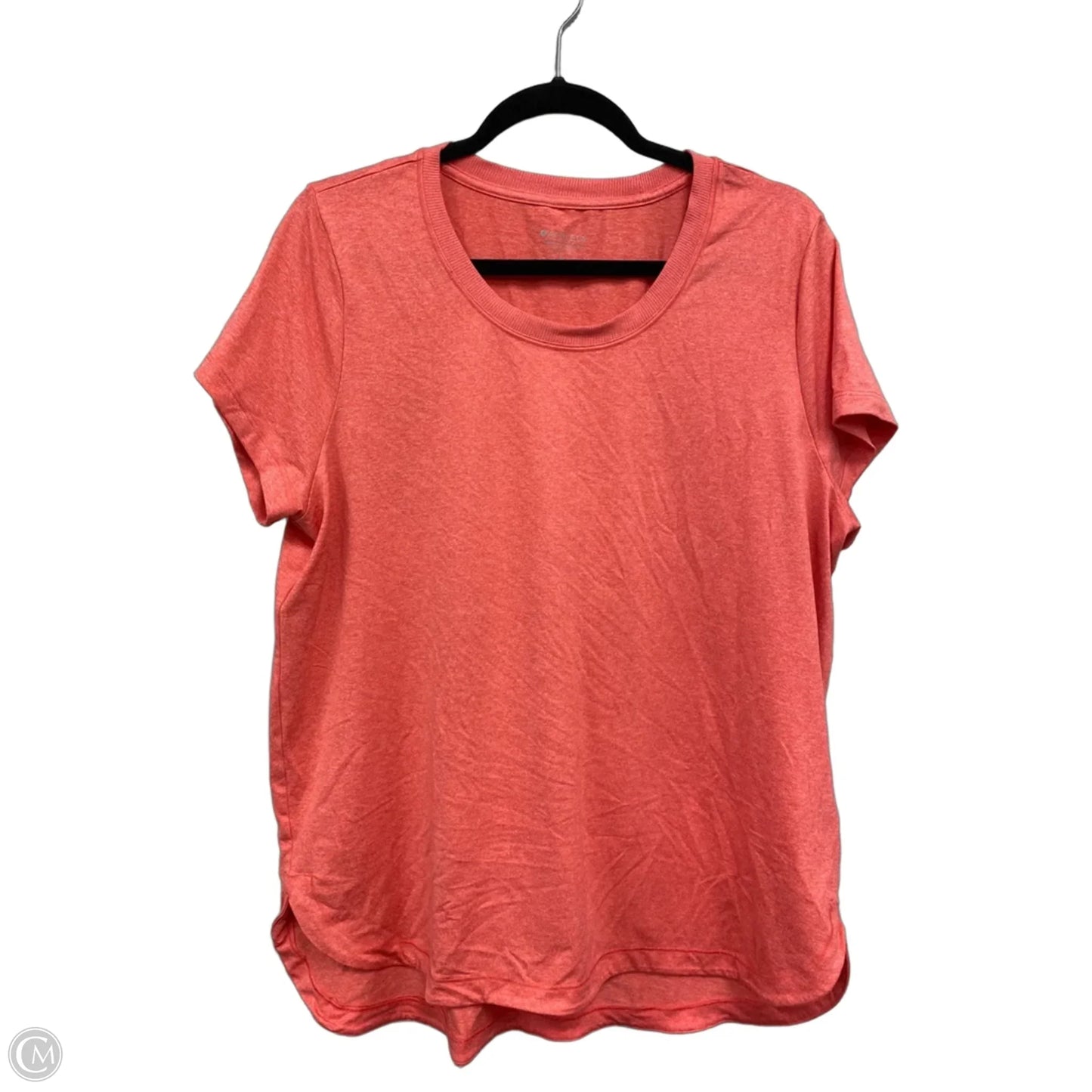 Athletic Top Short Sleeve By Athleta In Coral, Size: Xl