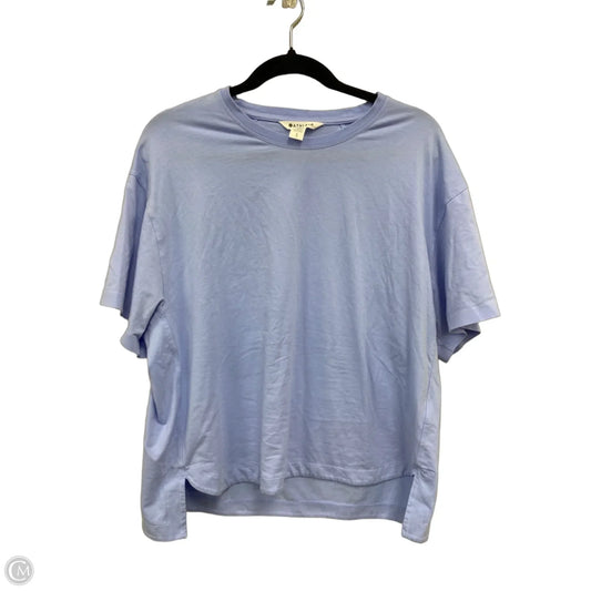 Athletic Top Short Sleeve By Athleta In Blue, Size: L