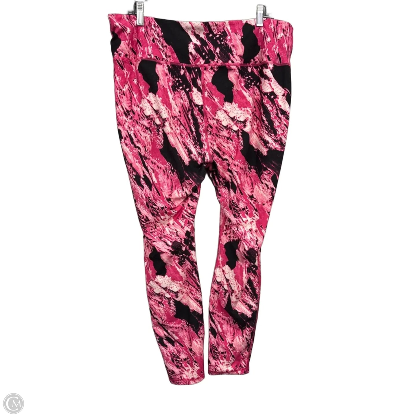 Athletic Pants By Athletic Works In Black & Pink, Size: 3x