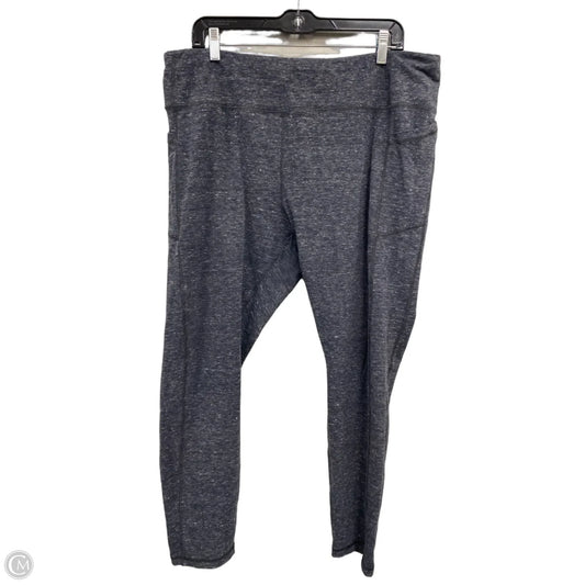 Athletic Leggings By Athletic Works In Grey, Size: 3x