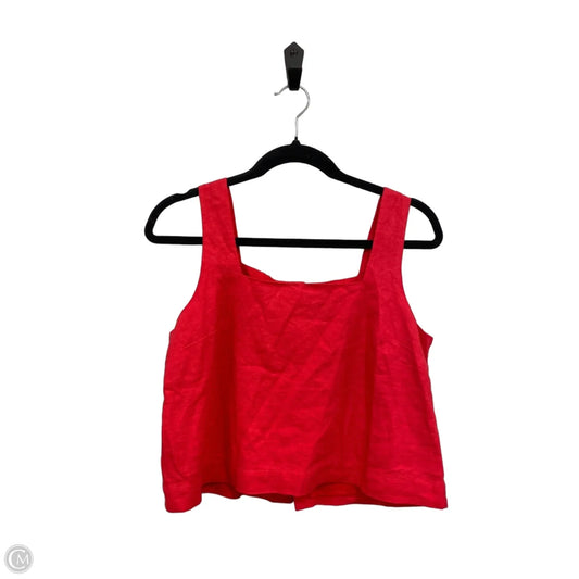 Top Sleeveless By Gap In Red, Size: S