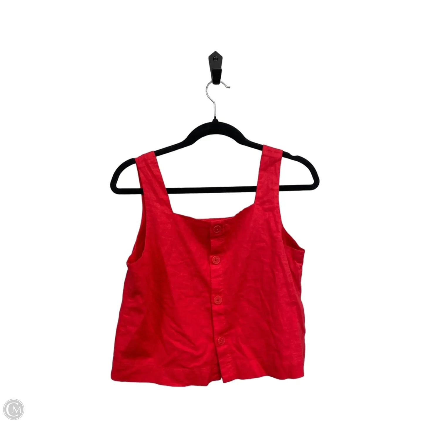 Top Sleeveless By Gap In Red, Size: S