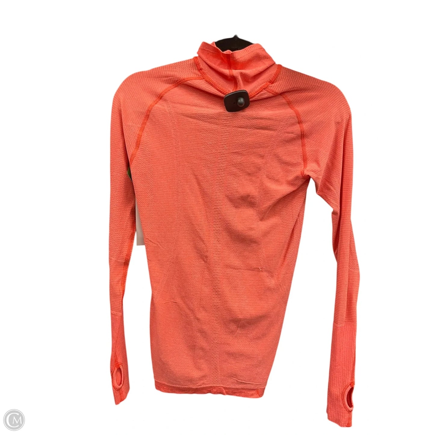 Athletic Top Long Sleeve Crewneck By Lululemon In Orange, Size: S