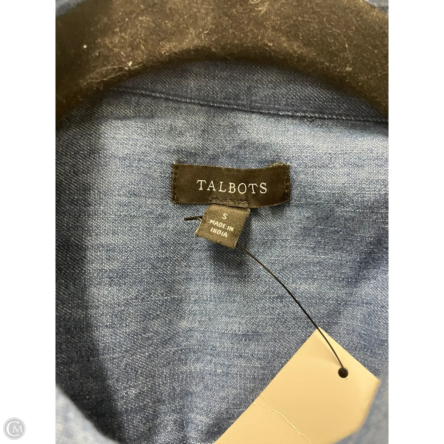 Top Long Sleeve By Talbots In Blue Denim, Size: S