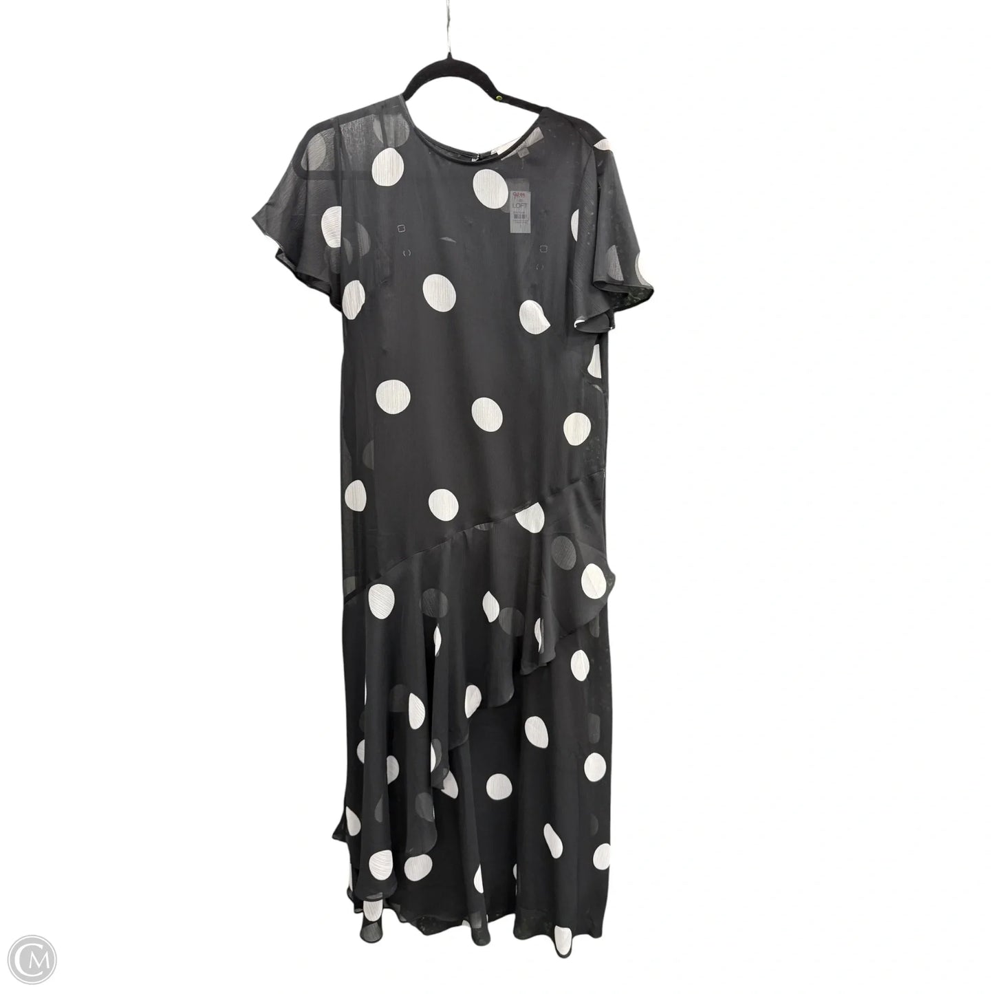 Dress Casual Maxi By Loft In Black & White, Size: 6