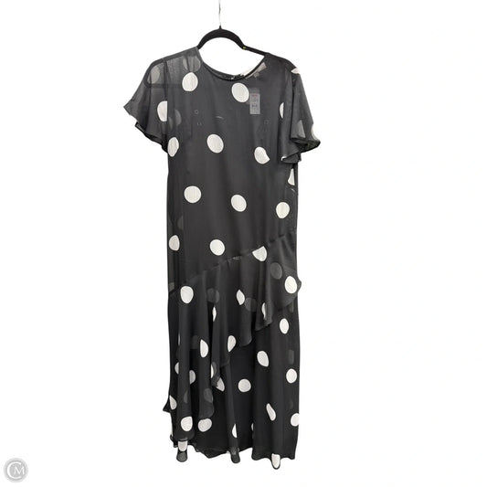 Dress Casual Maxi By Loft In Black & White, Size: 6