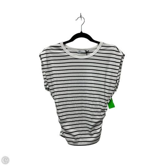 Top Short Sleeve By Michael Stars In Striped Pattern, Size: S