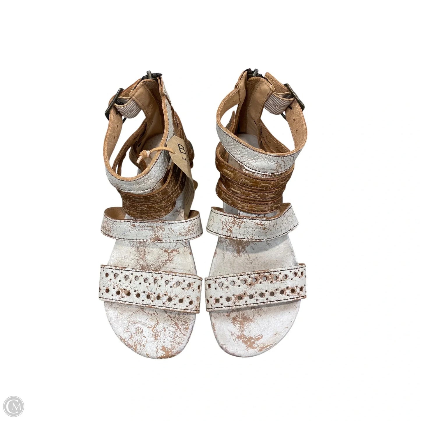 Sandals Flats By Bed Stu In Cream, Size: 7