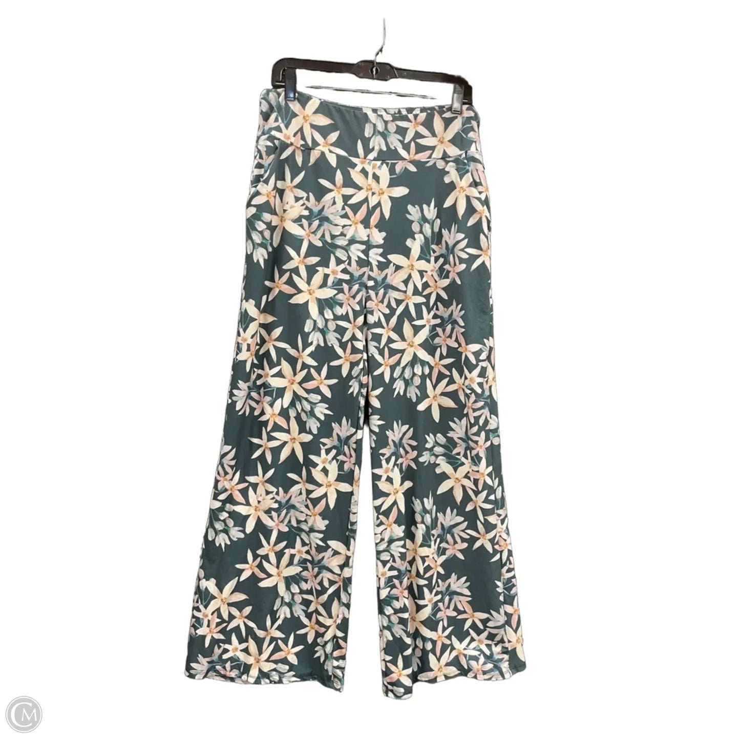 Pants Dress By Clothes Mentor In Cream & Green, Size: 2x