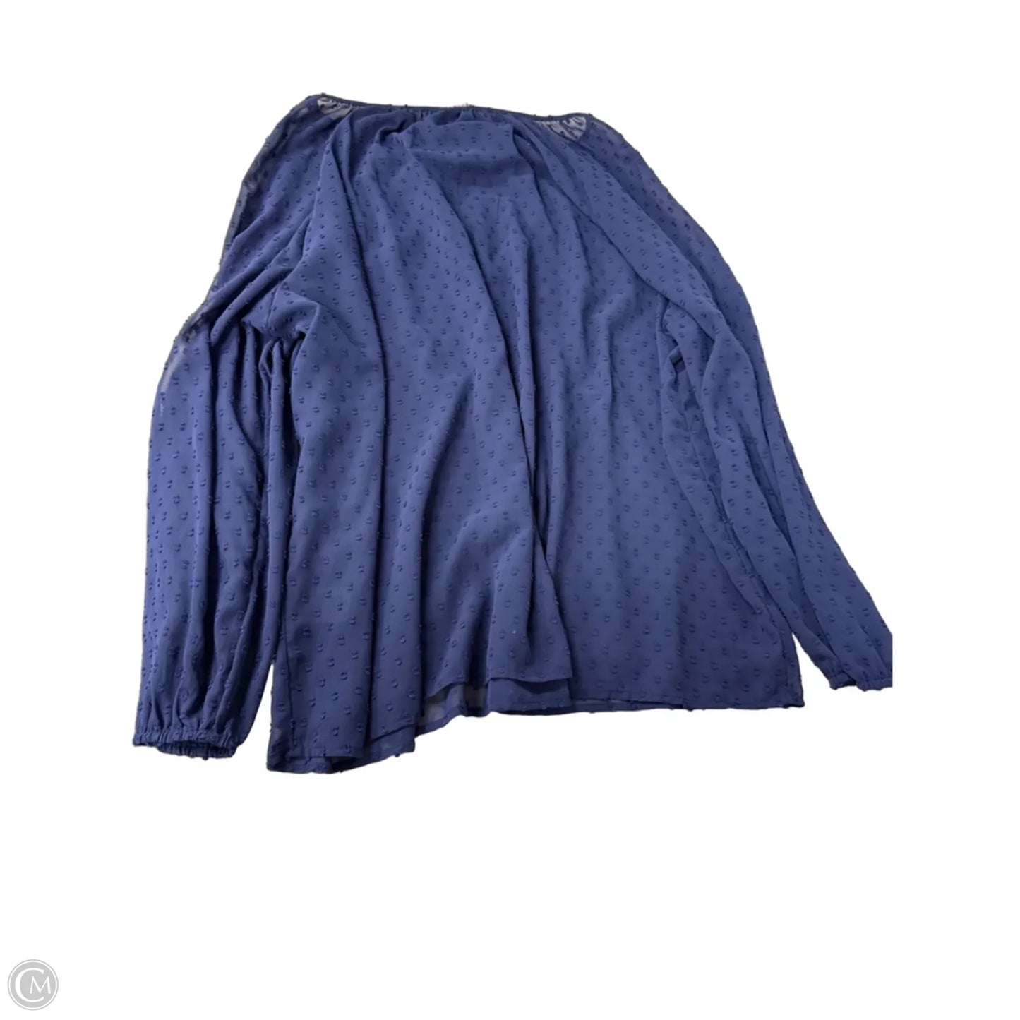Top Long Sleeve By Ava & Viv In Navy, Size: 4x