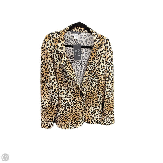 Cardigan By Clothes Mentor In Animal Print, Size: 3x