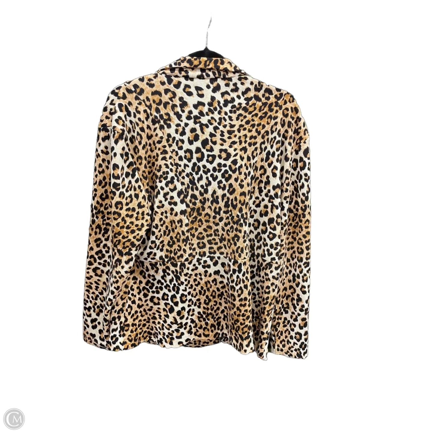 Cardigan By Clothes Mentor In Animal Print, Size: 3x