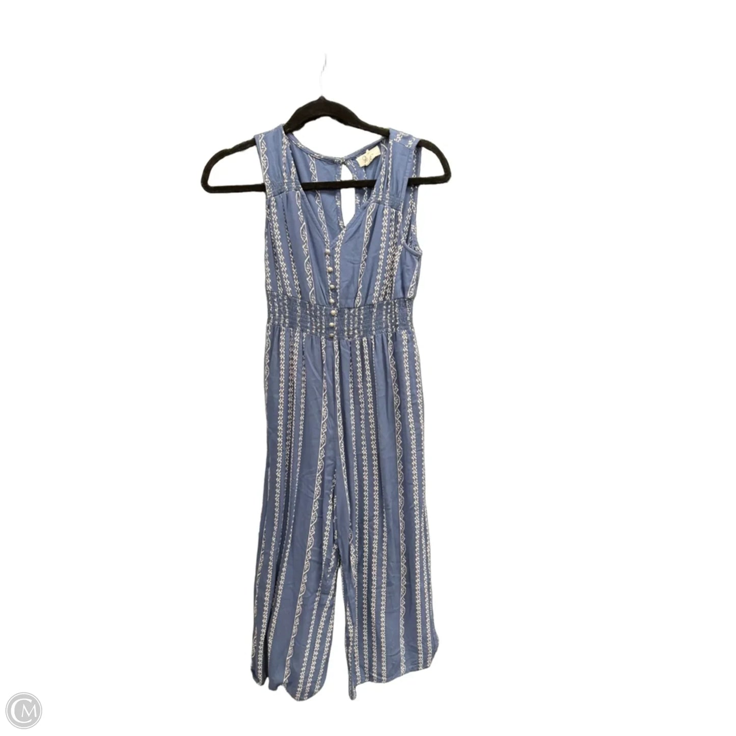 Jumpsuit By Japna In Blue & White, Size: S