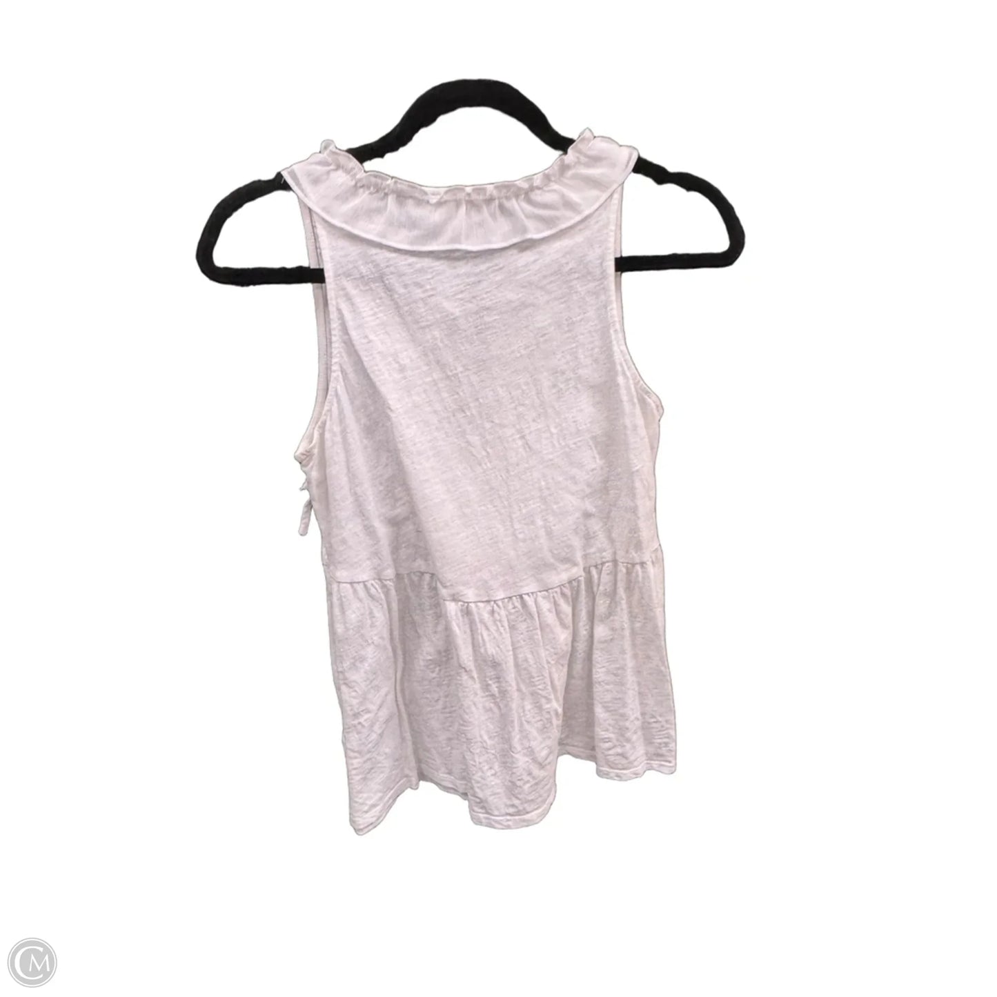 Top Sleeveless By Deletta In White, Size: S