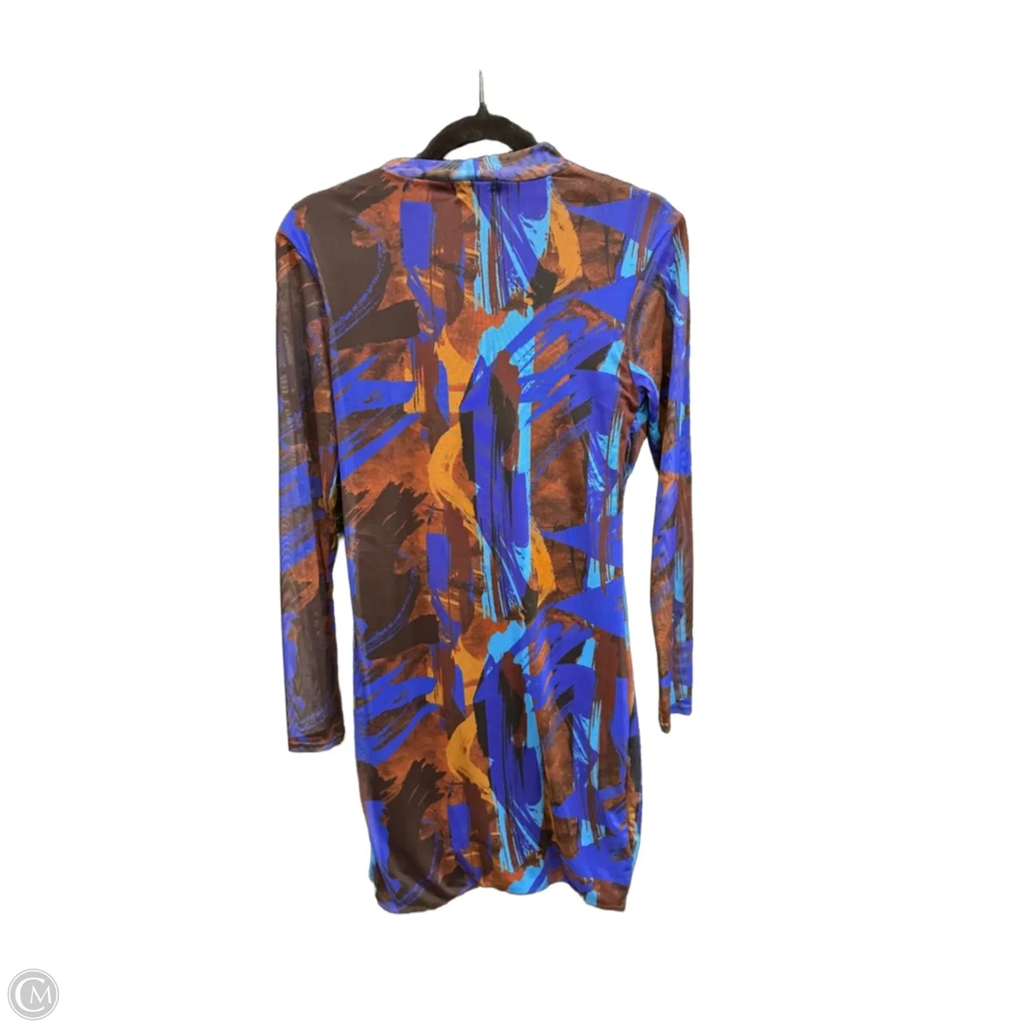 Dress Casual Short By Pretty Little Thing In Blue, Size: 12