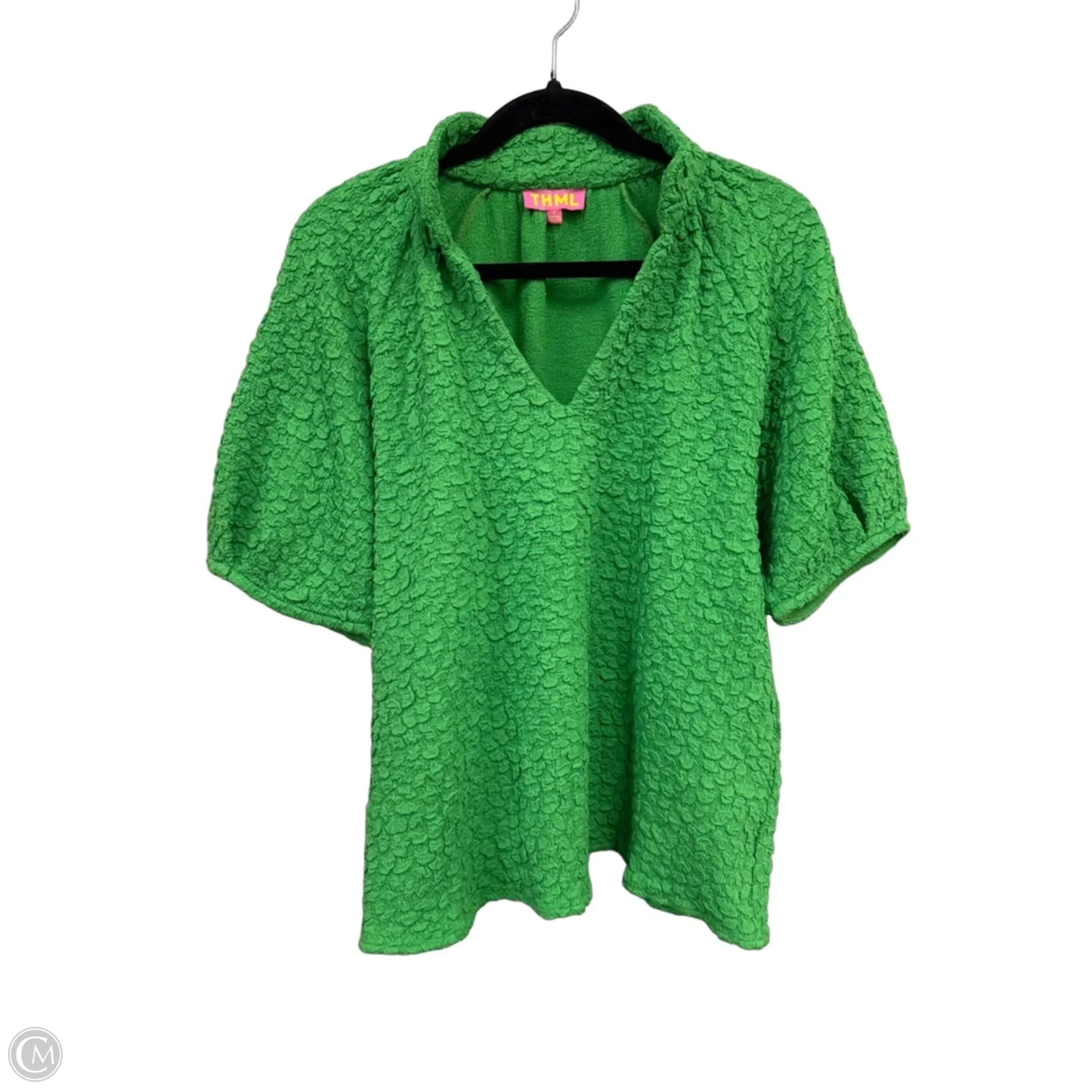 Top Short Sleeve By Thml In Green, Size: M